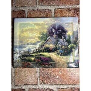 Thomas Kinkade’s Plate A New Day Dawning Seasons Of Reflection Spring’s Renewal